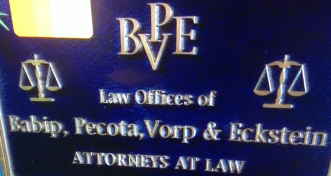 Fictional law firm of Babip, Pecota, Vorp & Eckstein