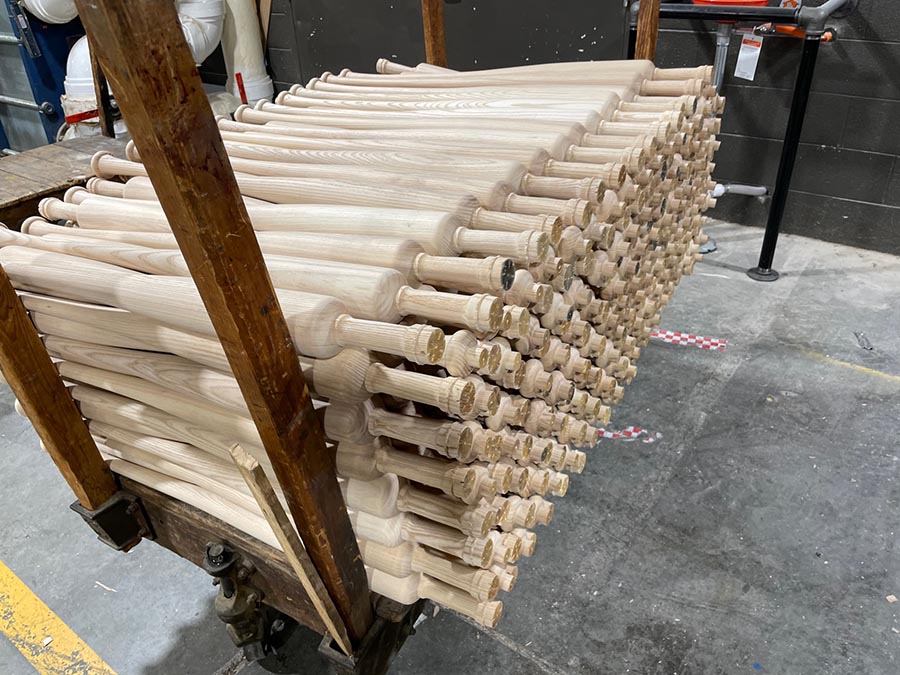 Louisville Sluggers being made
