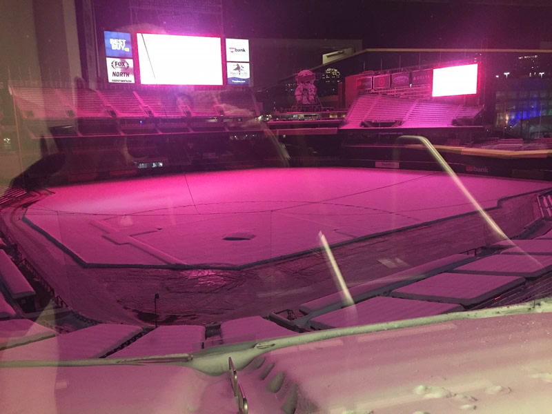 Snow at Target Field March 6, 2019