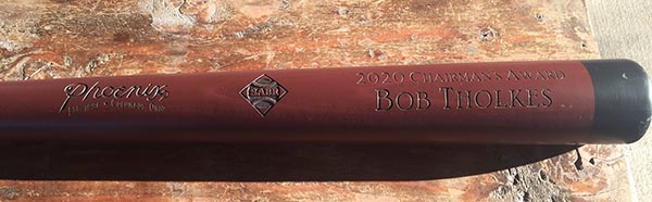 Bat awarded to Bob Tholkes