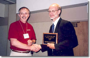 Steve Hoffbeck receiving award