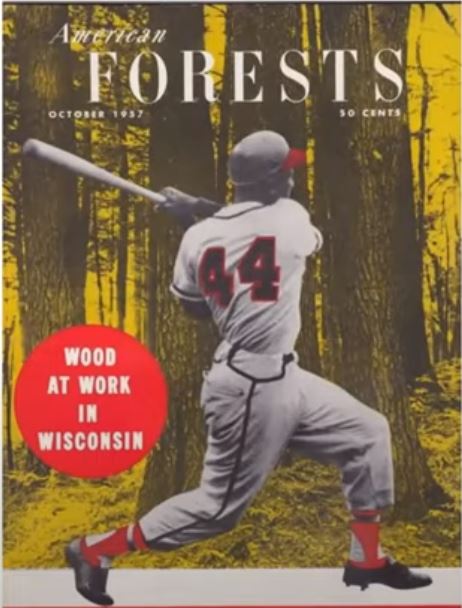 Henry Aaron on the cover of American Forests magazine