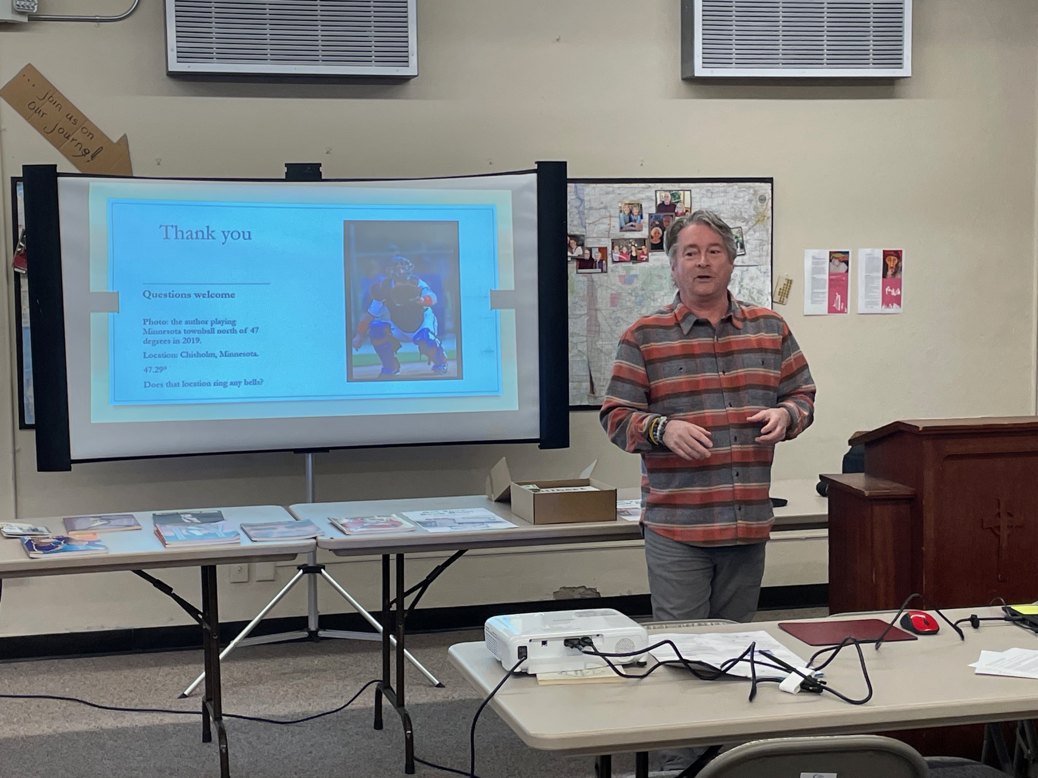Dan Evans at Halsey Hall Chapter meeting