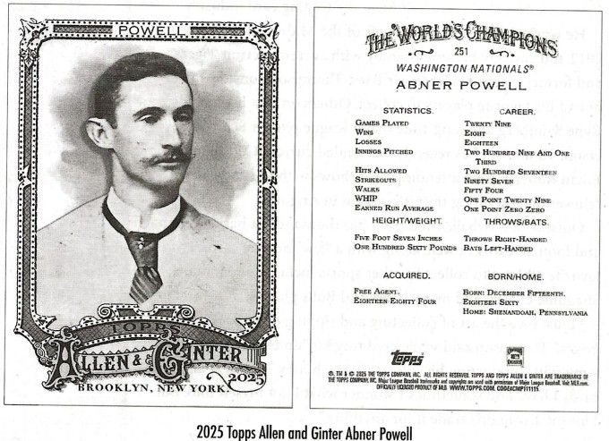 Abner Powell baseball card